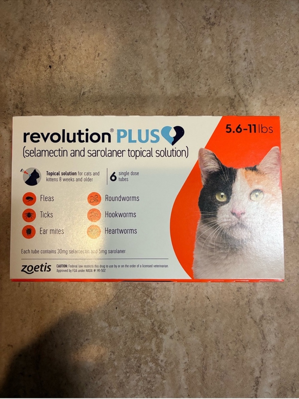 Revolution PLUS for cats 6 month supply